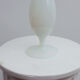 Vase soliflor blanc laiteux nacré