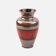 Decorative ceramic vase in grey and red - contemporary handcrafted design