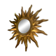 Convex mirror in the shape of a sun