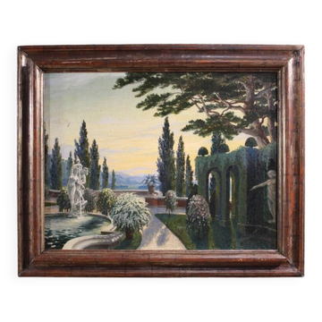 Peinture de paysage italienne de la première moitié du 20e siècle