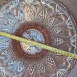 Art Deco carved pink plate