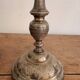 Antique Silver-Plated Candle Holder Torch, Louis XV Style, Table Decoration