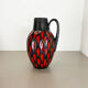 Pottery fat lava "strawberry" 414-38 floor vase made by scheurich, 1970s