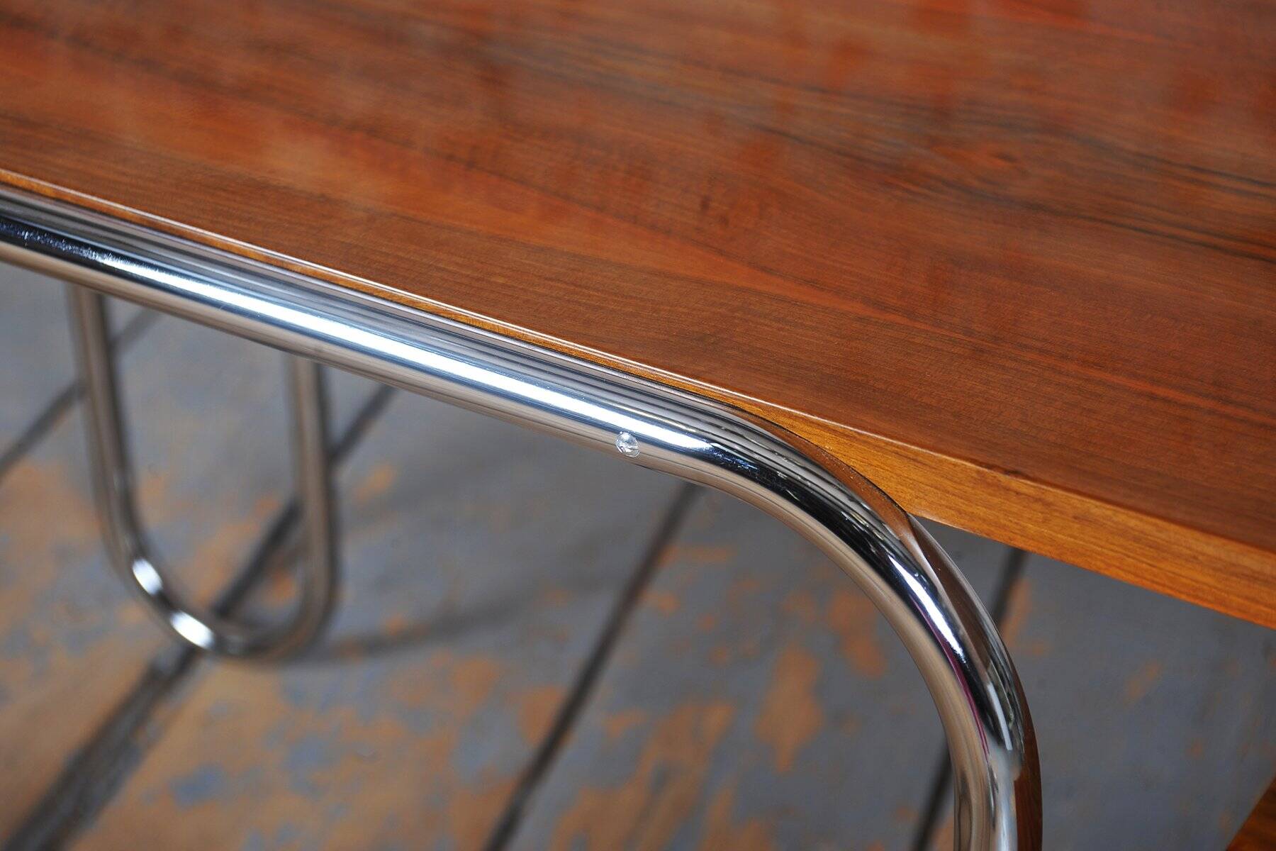 Bauhaus Walnut Writing Desk by A. Lurcat for Kovona, Czech, 1940s