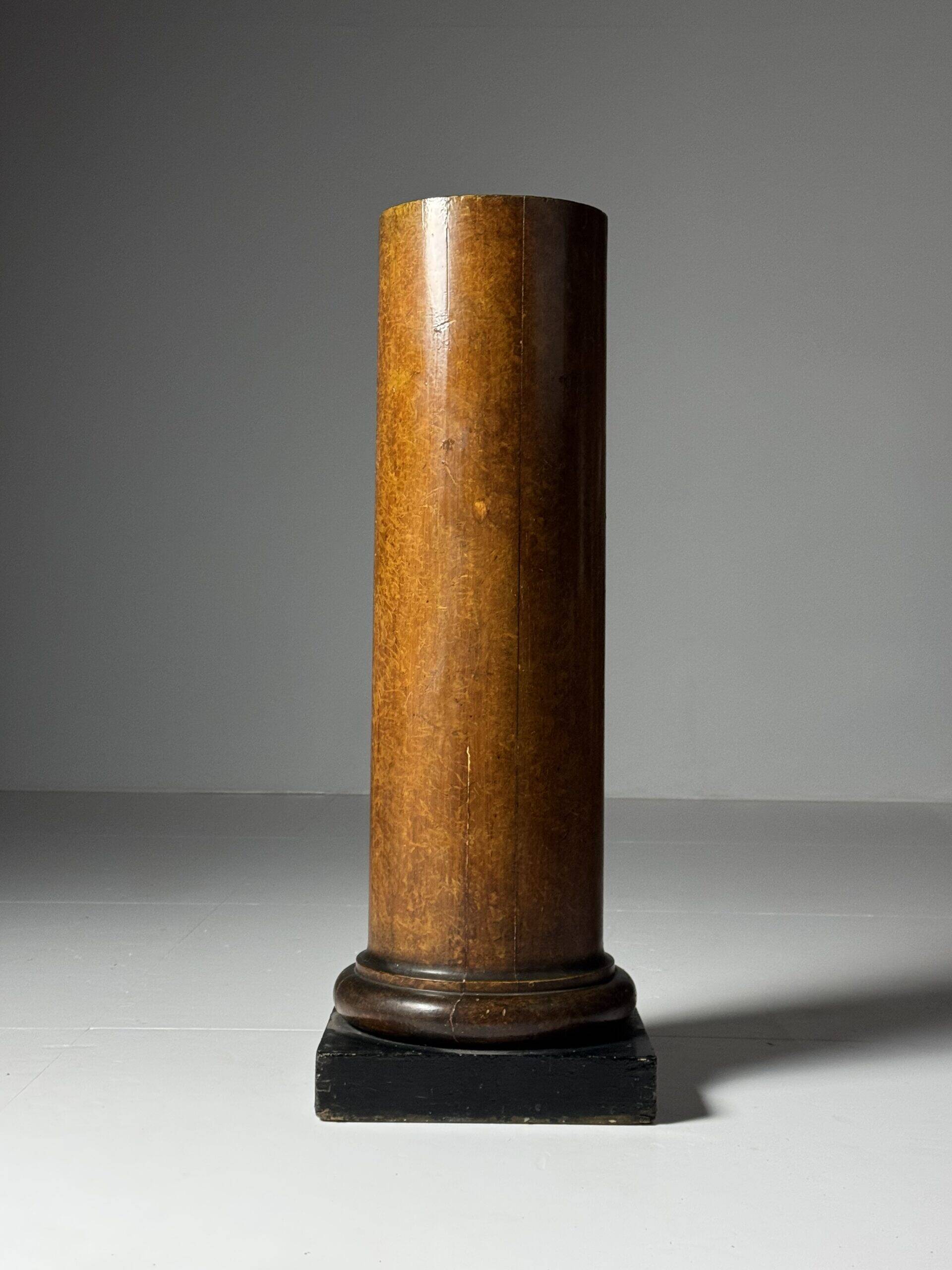 Faux bois column 19th century