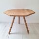 Table basse / bout de canapé / Table d'appoint tripode plateau octogone