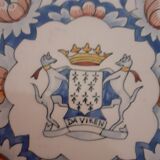Hand-painted flat underside. "Da Viken." Signed.