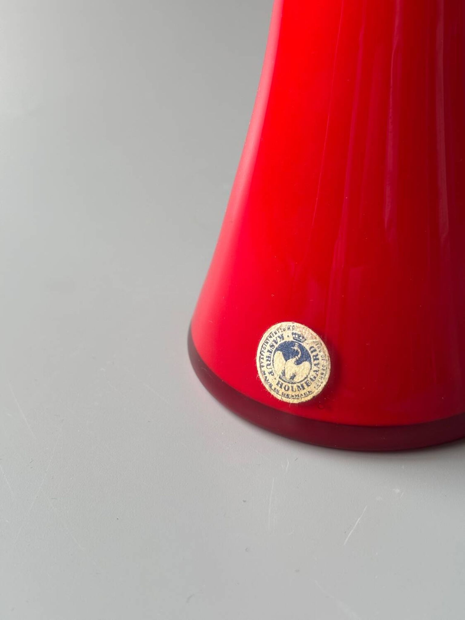 Vase verre soufflé Kastrup Holmegaard, Danemark,1960