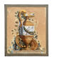 Watercolor XIXth Fountain at Antique Signed H. Lozé