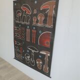 Vintage poster Dr Audoux mushroom theme