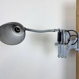 Grey Industrial Scissor Wall Lamp from Elektroinstala, 1960s