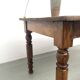 Farm table in solid cherry wood, turned legs, France, around 1900.