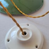 Enamelled sheet metal suspension