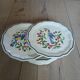 8 antique Salins dessert plates