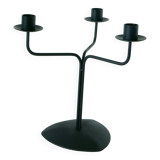 Three-light wrought iron candle holder, Minimalist, Vintage