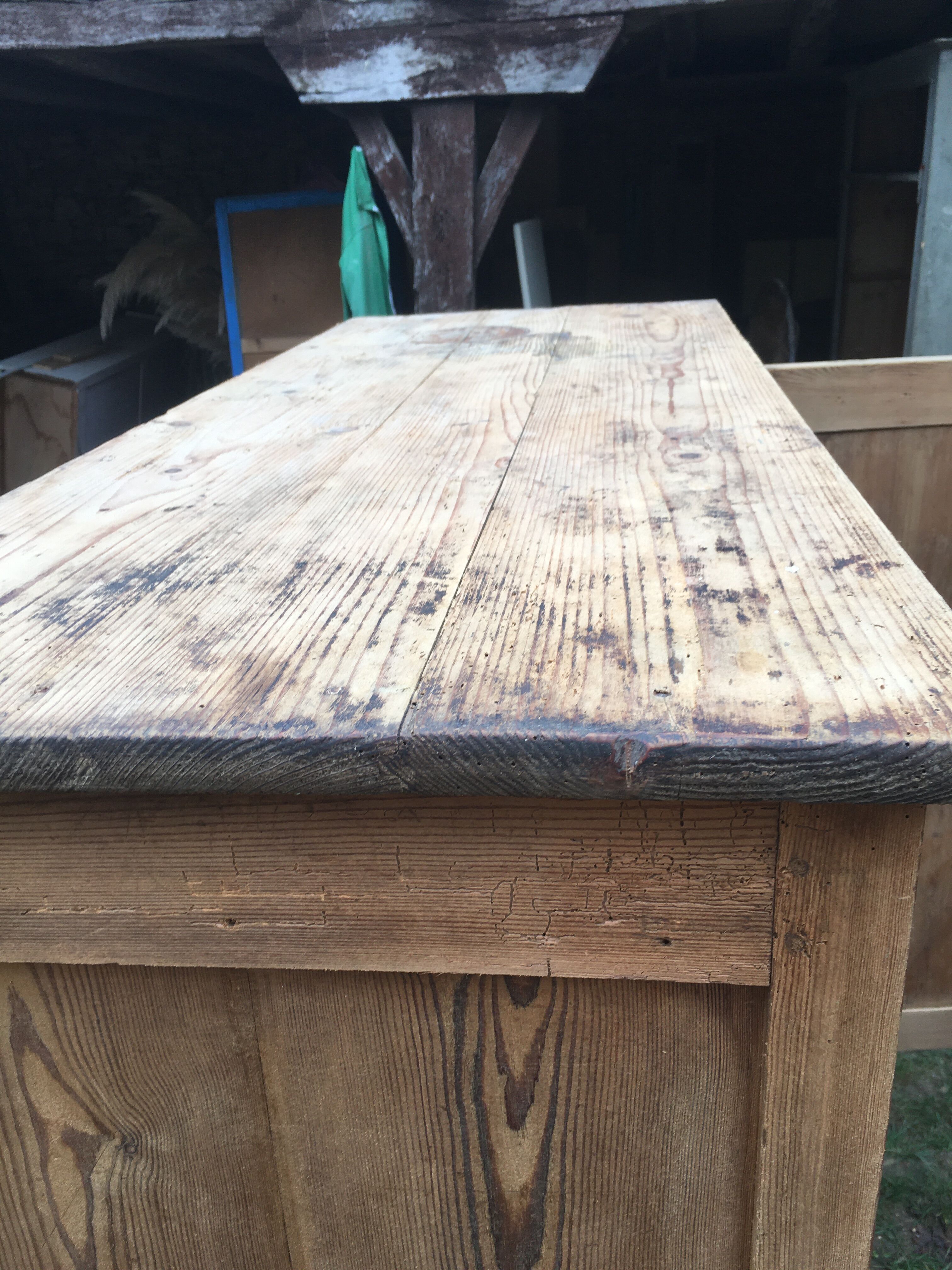 Wooden cabinet with interior doors