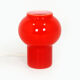 Vintage Red Glass Table Lamp attributed to Štěpán Tabery, 1970s