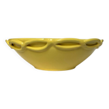 Saladier jaune en céramique vintage