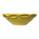 Vintage yellow ceramic salad bowl