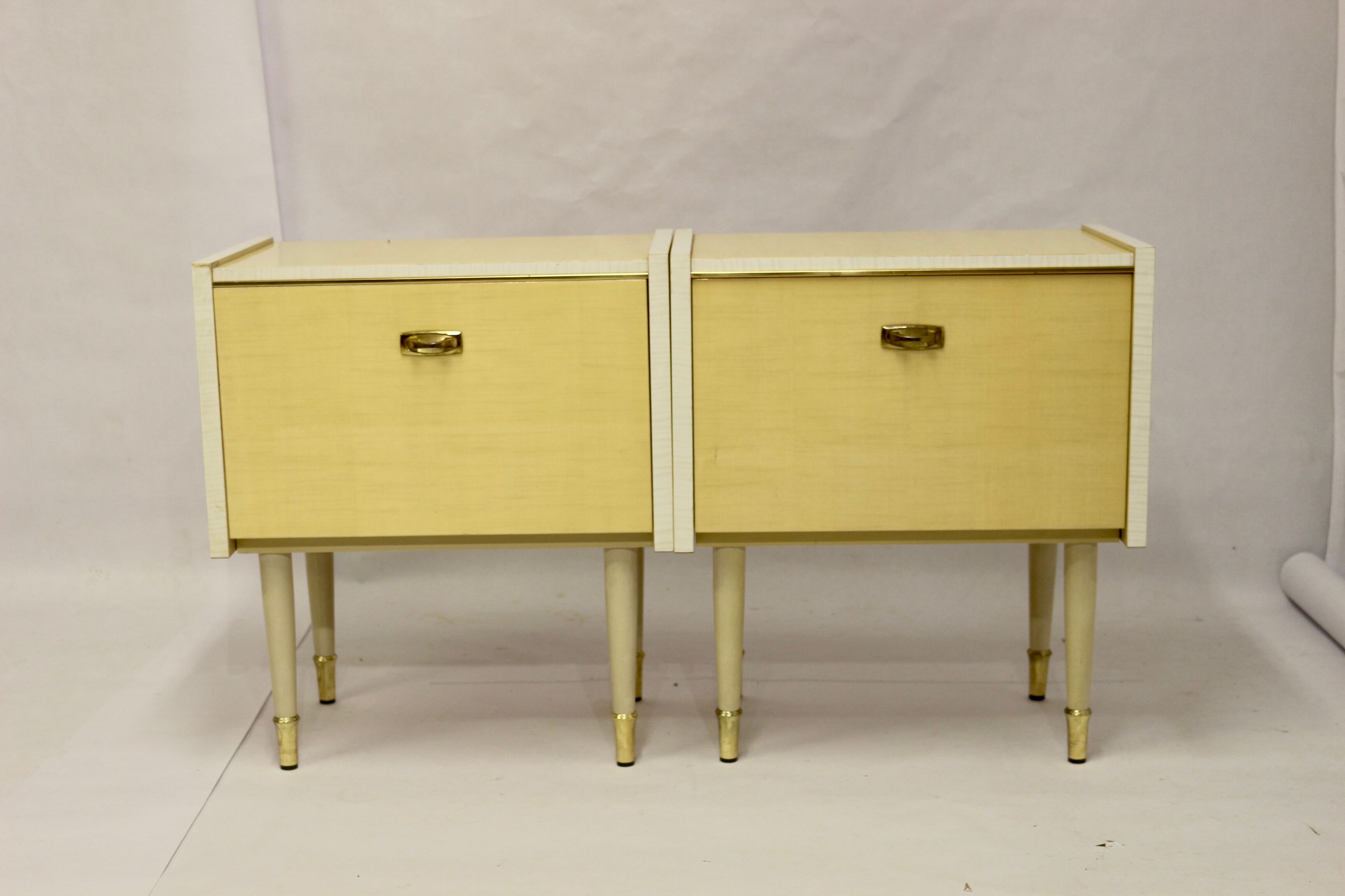 Pair of bedside tables from the middle of the century, 1950s