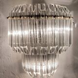 Applique cristal France, années 1950.