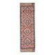 1970s Turkish Oushak Handmade Wool Cotton Orange Runner Rug 84x308