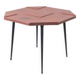 Canteen table from the 70s in resin and metal