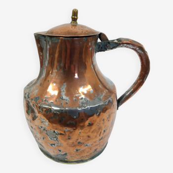 Old copper pitcher