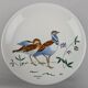 Gien service model birds in polychrome earthenware hand painted
