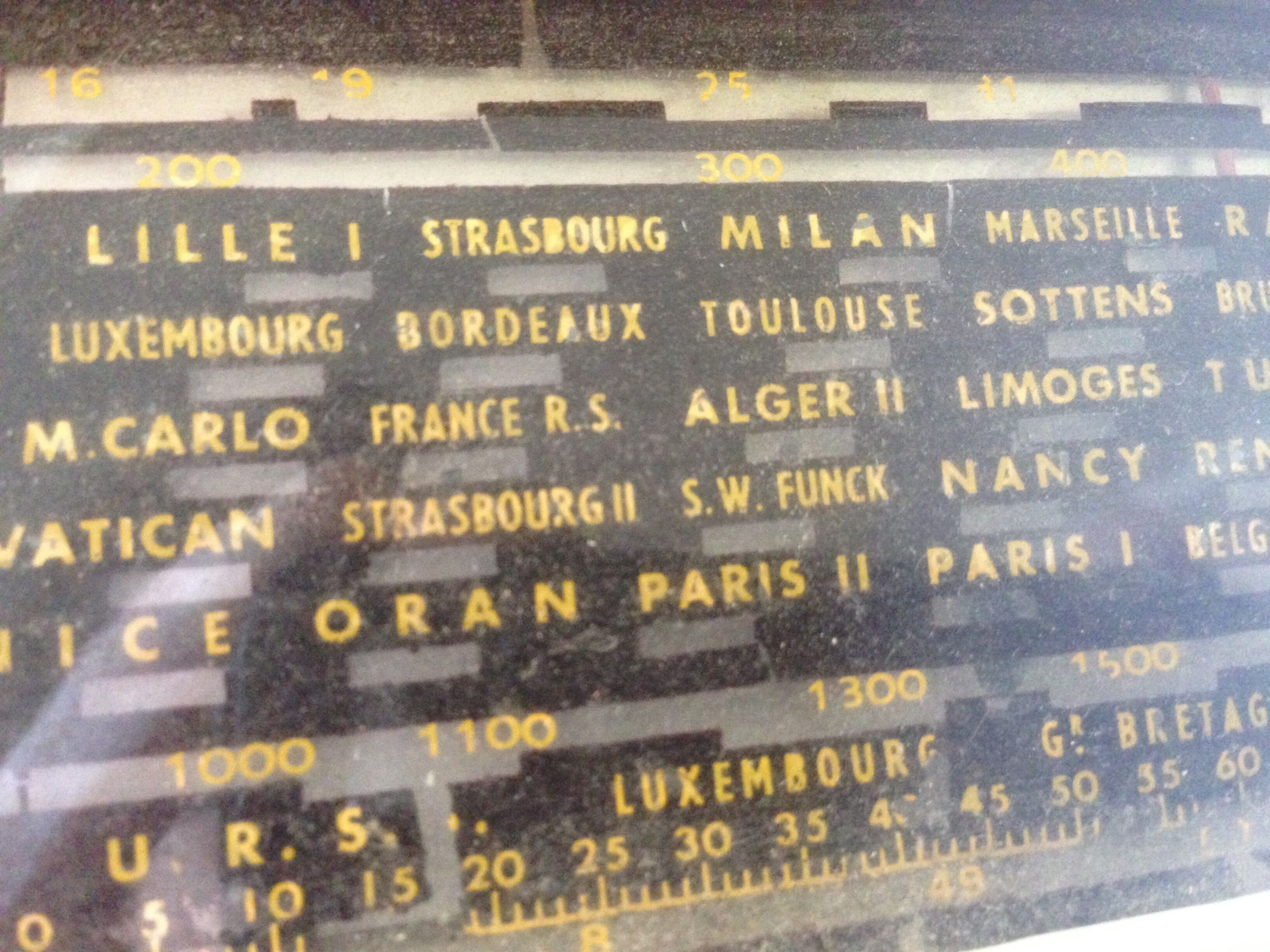 Vintage radio station