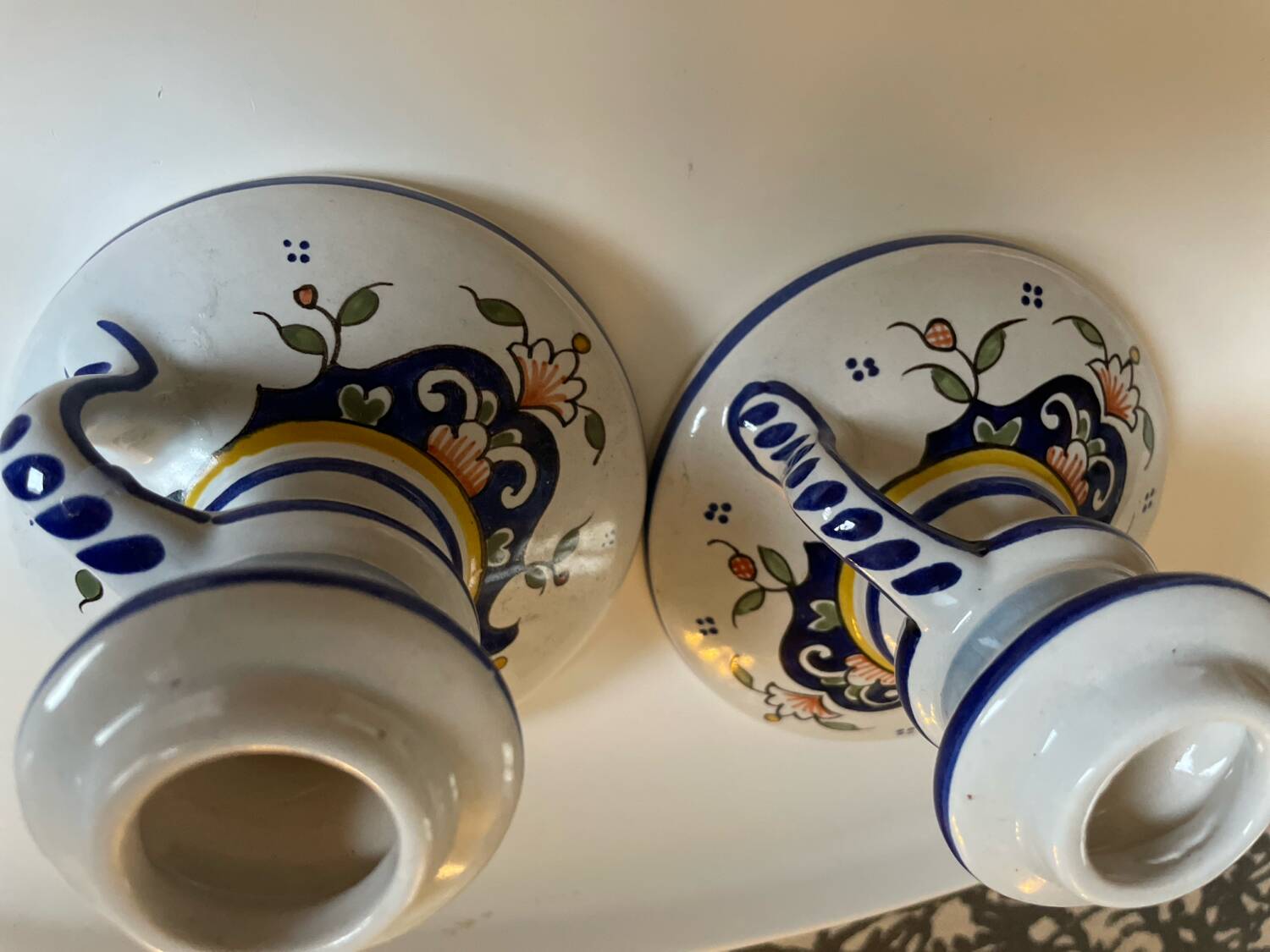 2 Handmade candlesticks Rouen decor