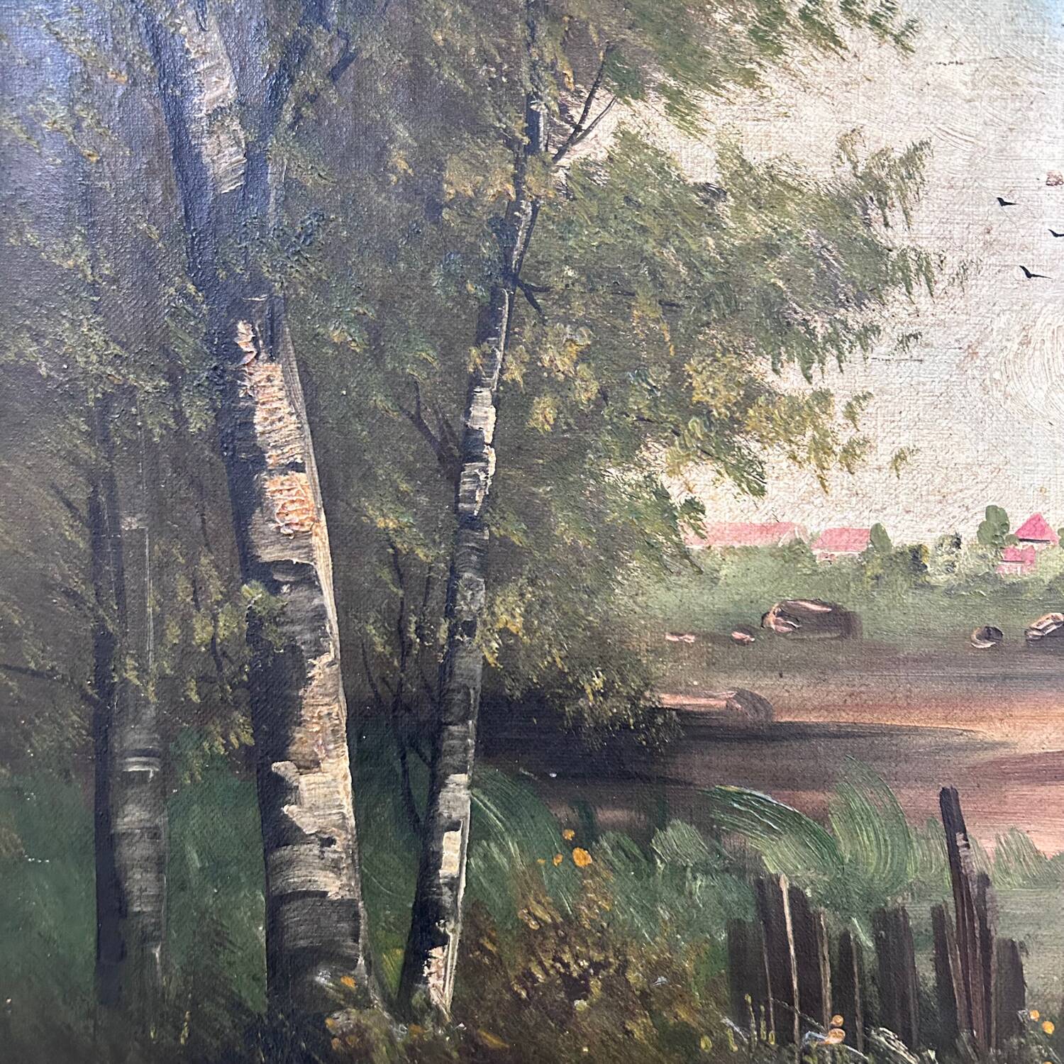 Pair of classic antique paintings