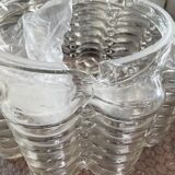 Wiła Leuchten wall lamp in molded glass 60s-70s