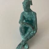 Seated woman - original art bronze