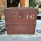 Square wooden trunk