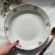Vintage hollow dish in floral earthenware Moulin des Loups model "Cordoue"