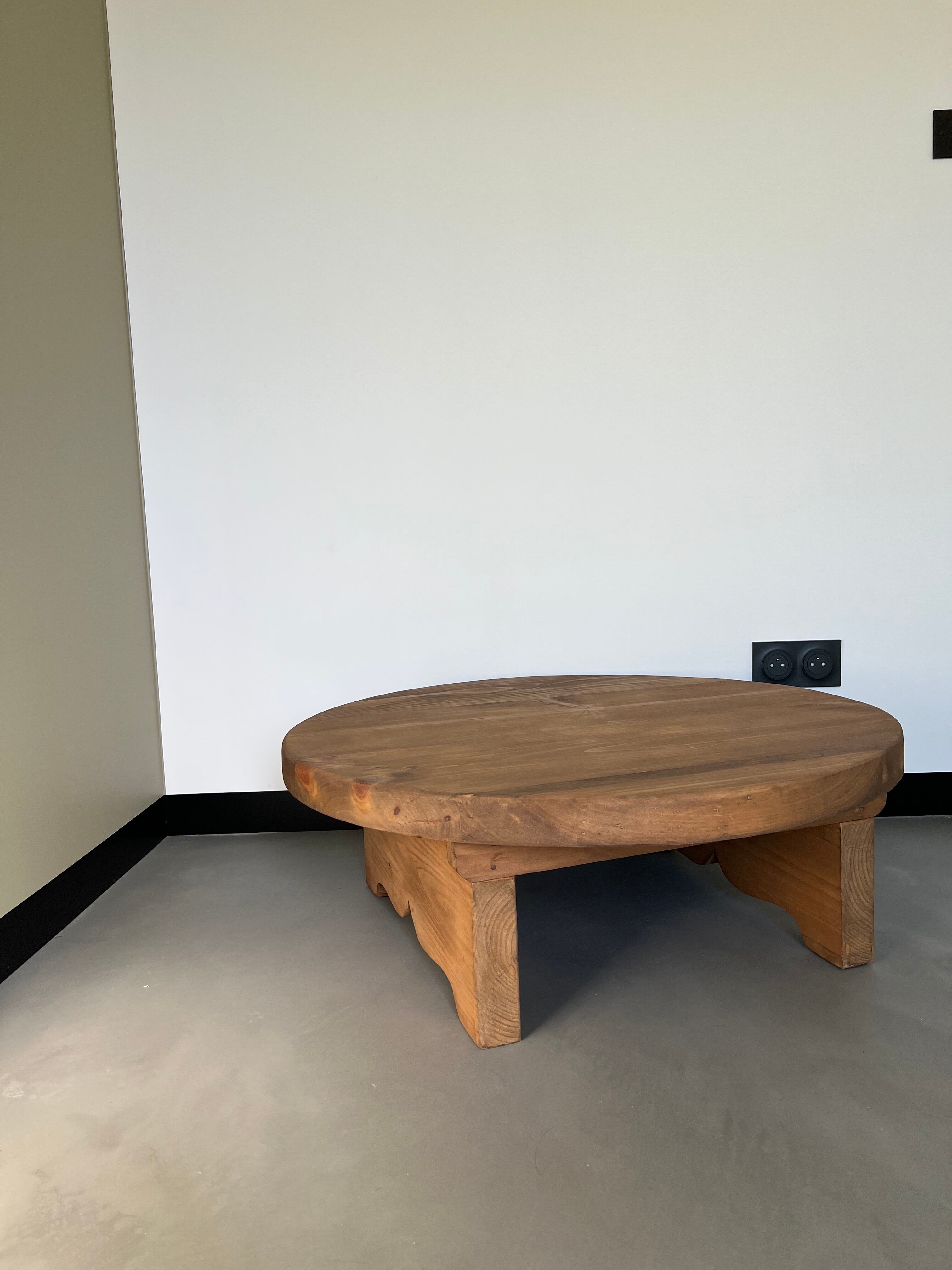 Pine coffee table, 50s