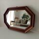 Vintage octagonal mirror from the 1960s.