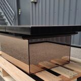Table basse bar Paul Michel en loupe d'orme