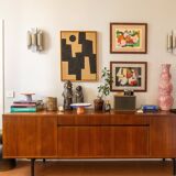 Vintage enfilade Paul Geoffroy 1960 – rosewood – 240 cm – very good condition