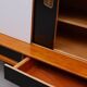 Oswald Vermaercke Sideboard with Black and White Sliding Doors, 1950s for V
