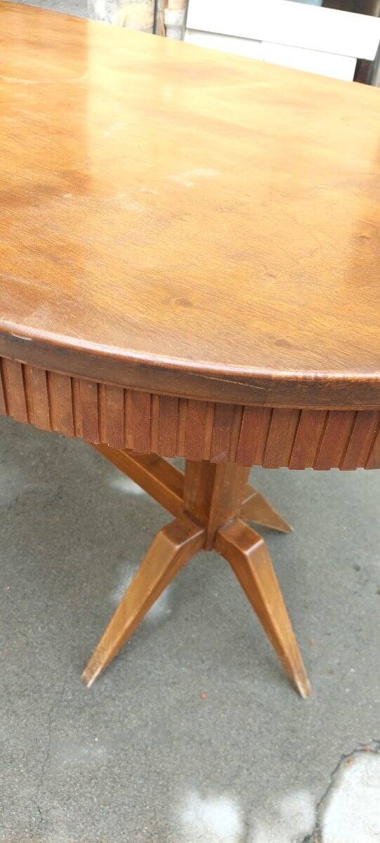 Large 50s design table, Italian made, 200 cm
