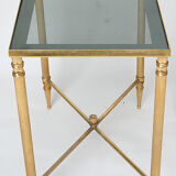 3 trundle tables in gilded brass