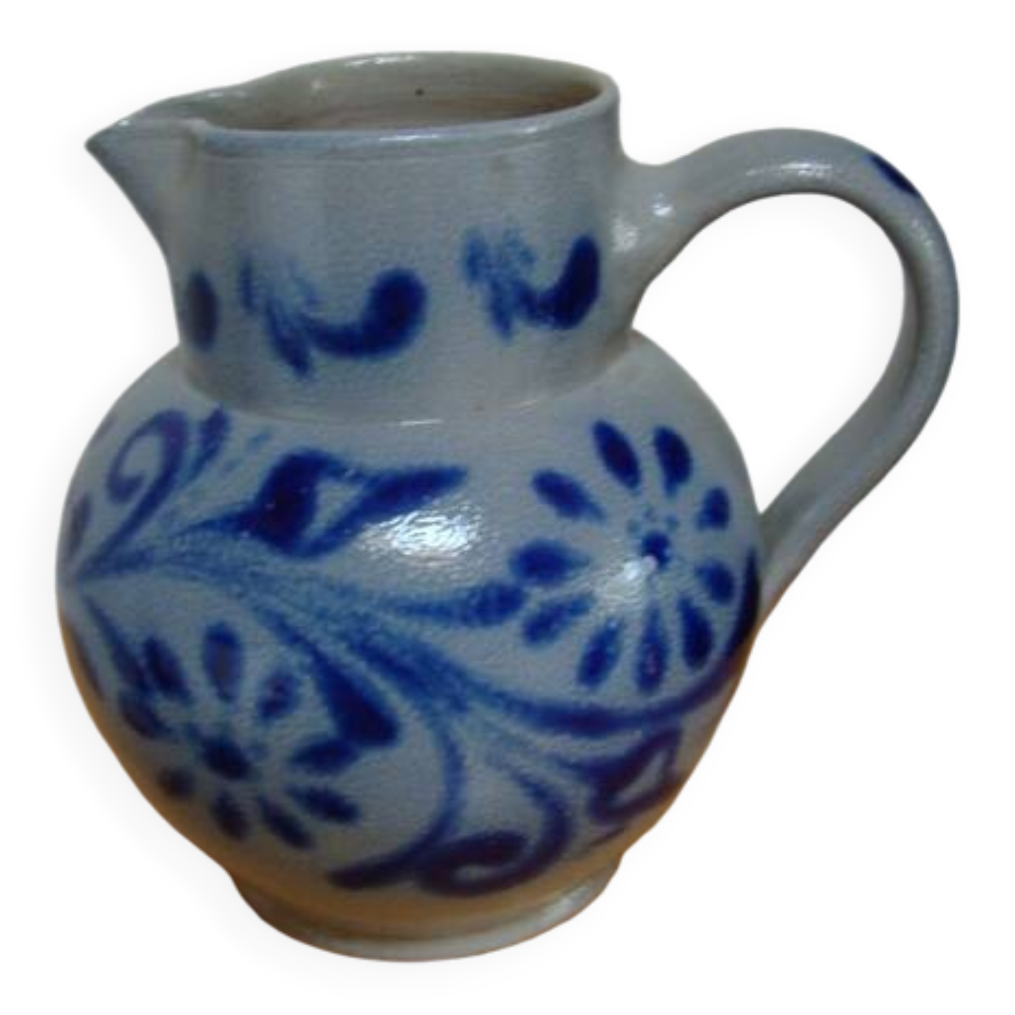Betschdorf Alsace stoneware pitcher