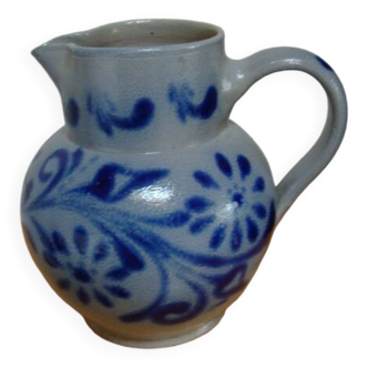 Betschdorf Alsace stoneware pitcher