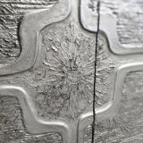 Vintage brutalist wooden sideboard / chest of drawers / buffet