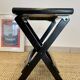 Tabouret pliable en cannage