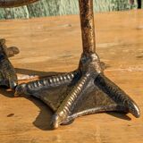 Metal mirror with duck legs