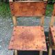 Set of 4 vintage brutalist chairs by Bram Sprij, Netherlands 1960s. in beech.