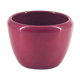 Burgundy red flower pot.